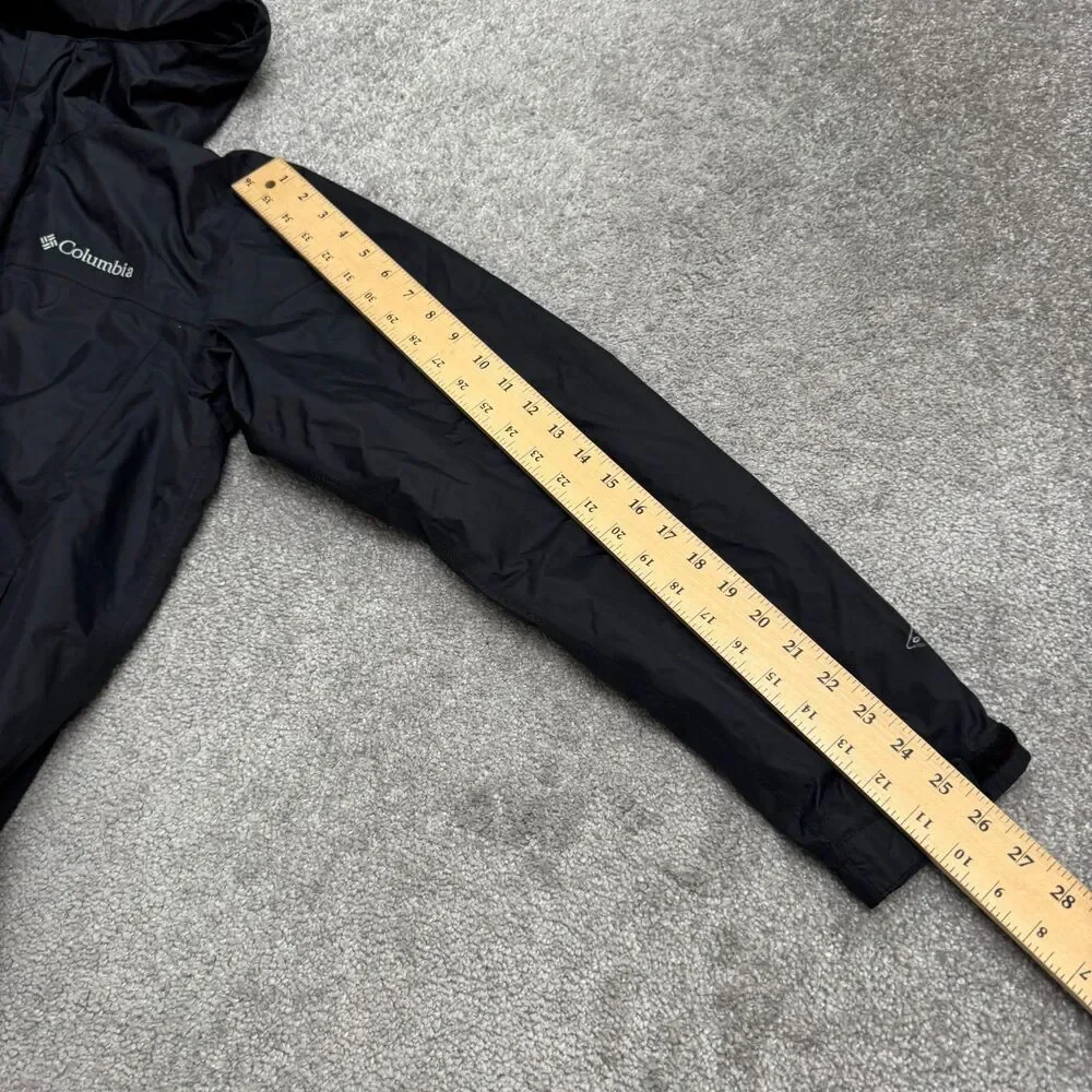 Columbia Waterlight II Omni-Tech Waterproof Windbreaker Jacket Mens Small Black